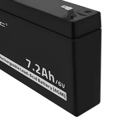 Batteria Qoltec AGM | 6V | 7,2Ah | Senza manutenzione | Efficiente | Lunga durata | per giocattoli e veicoli