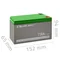 Batterie Qoltec AGM | 12 V | 7 Ah | Sans entretien | Efficace | Longue durée de vie | Pour onduleurs et systèmes de sécurité