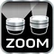 Batteriebetriebene Taschenlampe, 200 lm, Zoom, IPX7, 3 x AAA