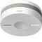 Battery operated radio heat and smoke detector, white