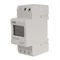 Battery-powered operating time counter for DIN rail mounting
