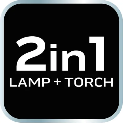 Battery-powered workshop lamp 300 lm COB 2 in 1 + 3 x AA batteries