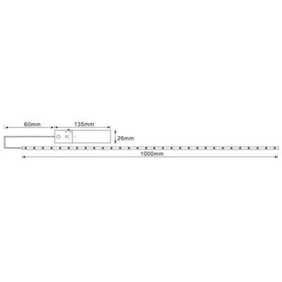 Bedelia 1m LED strip with sensor