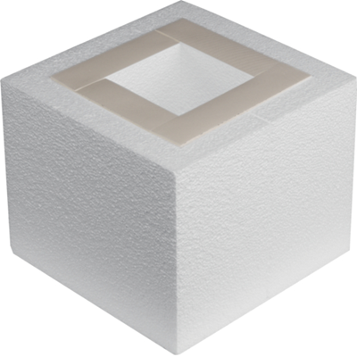 Bednící systémový prvek VQ12 244x244mm výška 200mm polystyren