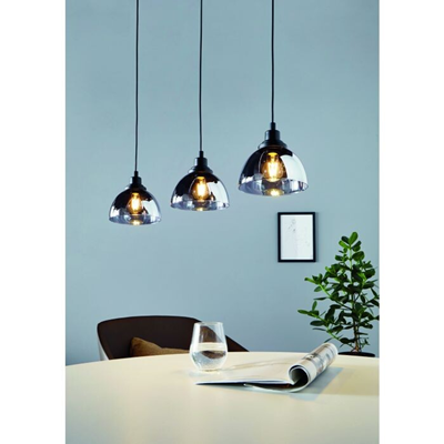 BELESER Black wall lamp