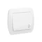 Bell button 10A 250V white screw terminals