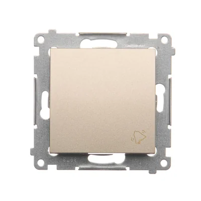 Bell button (module) 10A 230V gold (metallic) quick connectors