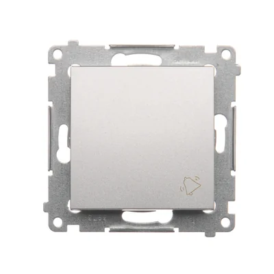 Bell button (module) 10A 230V silver (metallic) quick connectors