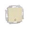 Bell button (module) 10A 250V beige screw terminals
