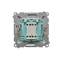 Bell button (module) 10A 250V inox screw terminals (metallic)