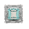 Bell button (module) 10A 250V white screw terminals