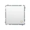Bell button (module) 10A 250V white screw terminals