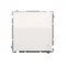 Bell button (module) 10A 250V white screw terminals