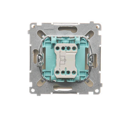 Bell button with backlight (module) 10A 250V beige screw terminals