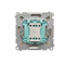 Bell button with backlight (module) 10A 250V beige screw terminals