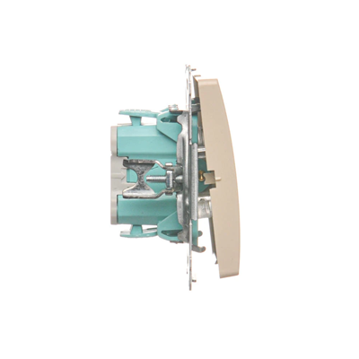 Bell button with backlight (module) 10A 250V beige screw terminals