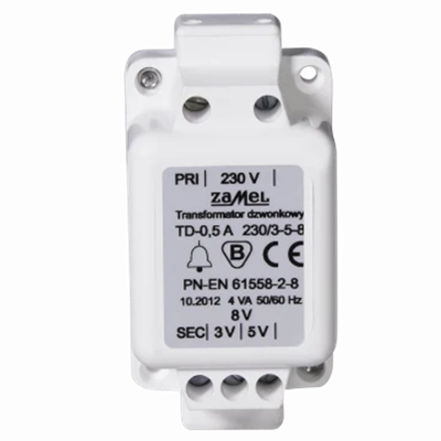 Bell transformer TD-230V-/3-5-8V/0.5A