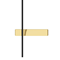 BENE PARETTE Wall lamp 62 cm 7W 3000K 284lm LED integrated IP20 gold