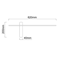 BENE PARETTE Wall lamp 62 cm 7W 3000K 284lm LED integrated IP20 gold