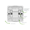 BERG Surface-mounted stair switch 10A IP20 white