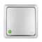 BERG surface-mounted switch 1-pole IP 20 - silver