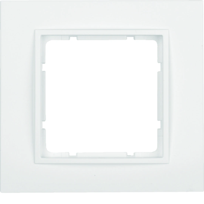 Berker B.7 frame, 1-fold, white, matt