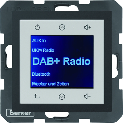 BERKER B.KWADRAT/B.3/B.7 Radio Touch DAB+ antracyt mat