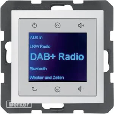 BERKER B.KWADRAT/B.3/B.7 Radio Touch DAB+ biały mat