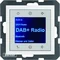 BERKER B.KWADRAT/B.3/B.7 Radio Touch DAB+ s Bluetooth, bílý lesk