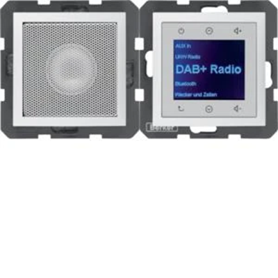 BERKER B.KWADRAT/B.3/B.7 Radio Touch DAB+ with speaker white mat