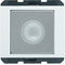 BERKER K.1 Altavoz, blanco brillo
