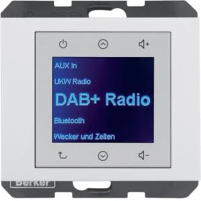 BERKER K.1 Radio Táctil DAB+ blanco brillo