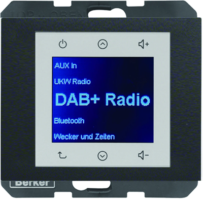 BERKER K.1 Radio Touch DAB+ anthracite matt varnished