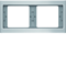 Berker K.5 2-fold horizontal frame alu