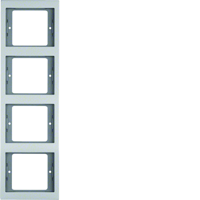 Berker K.5 4-fold vertical frame alu