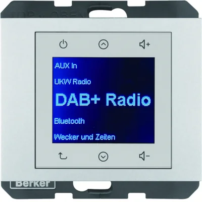 BERKER K.5 Radio Touch DAB+ aluminum matt lacquered