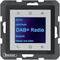 BERKER Q.1/Q.3/Q.7 Radio Touch DAB+ avec Bluetooth velours laqué anthracite