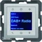 BERKER Q.1/Q.3/Q.7 Radio Touch DAB+ con Bluetooth in alluminio laccato velluto