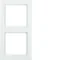 Berker Q.3 cadre double blanc, velours