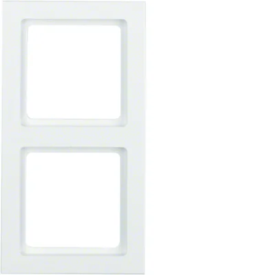 Berker Q.3 cadre double blanc, velours