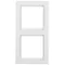 Berker Q.3 cadre double blanc, velours