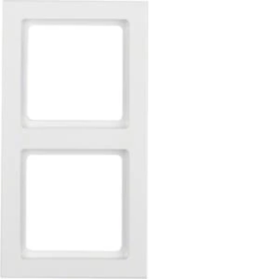 Berker Q.3 double frame white, velvet