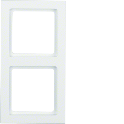 Berker Q.3 Estructura doble blanco, terciopelo