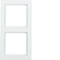 Berker Q.3 Estructura doble blanco, terciopelo