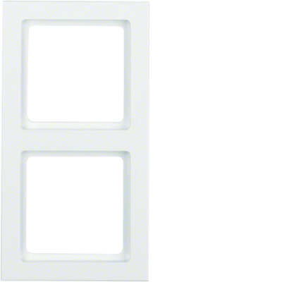 Berker Q.3 Estructura doble blanco, terciopelo