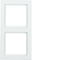 Berker Q.3 Estructura doble blanco, terciopelo