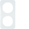 Berker R.1 2-fold white gloss frame