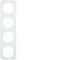 Berker R.1 4-gang white gloss frame