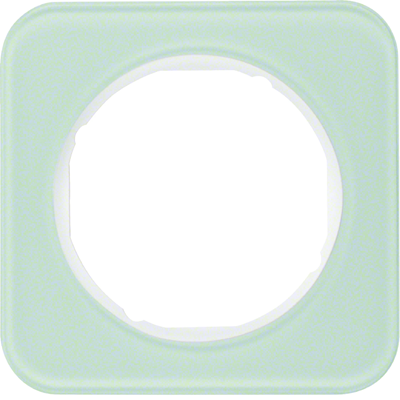 Berker R.1 glass frame, 1-gang, white