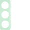 Berker R.1 triple frame glass, white
